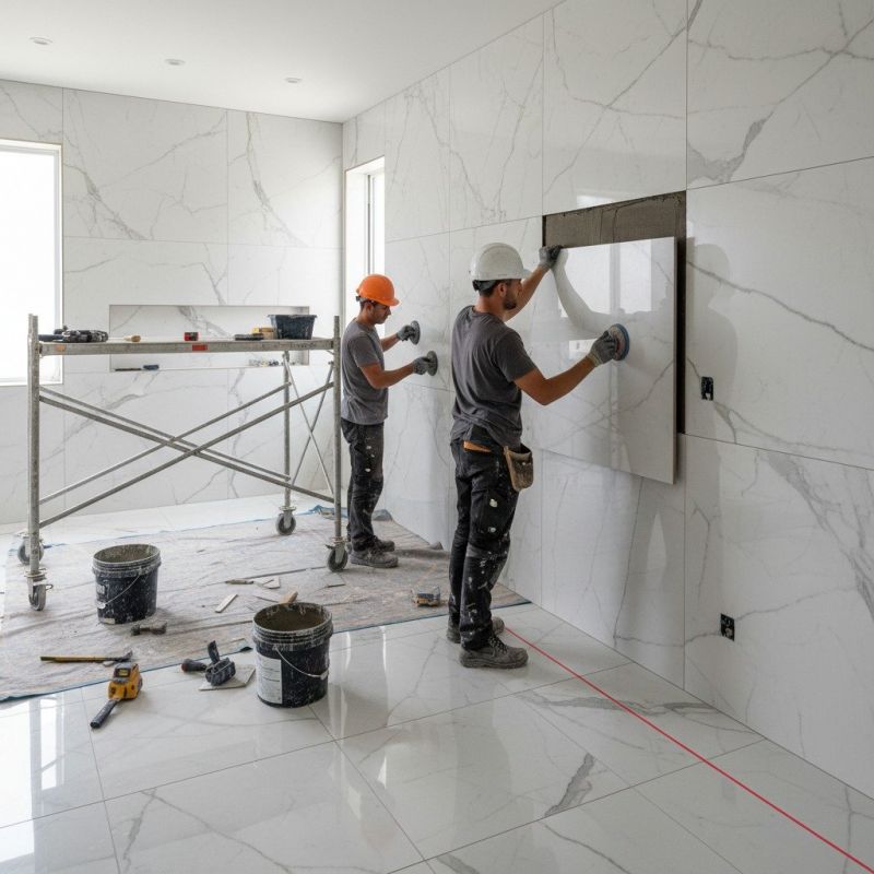 Terrazzo Tile Installation